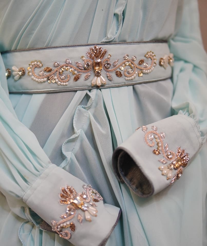 Georgette Saree with Double Ruffle Frills - Image 3