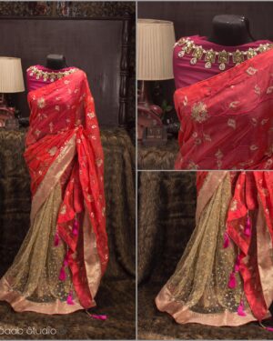Gohona Neck Work Saree