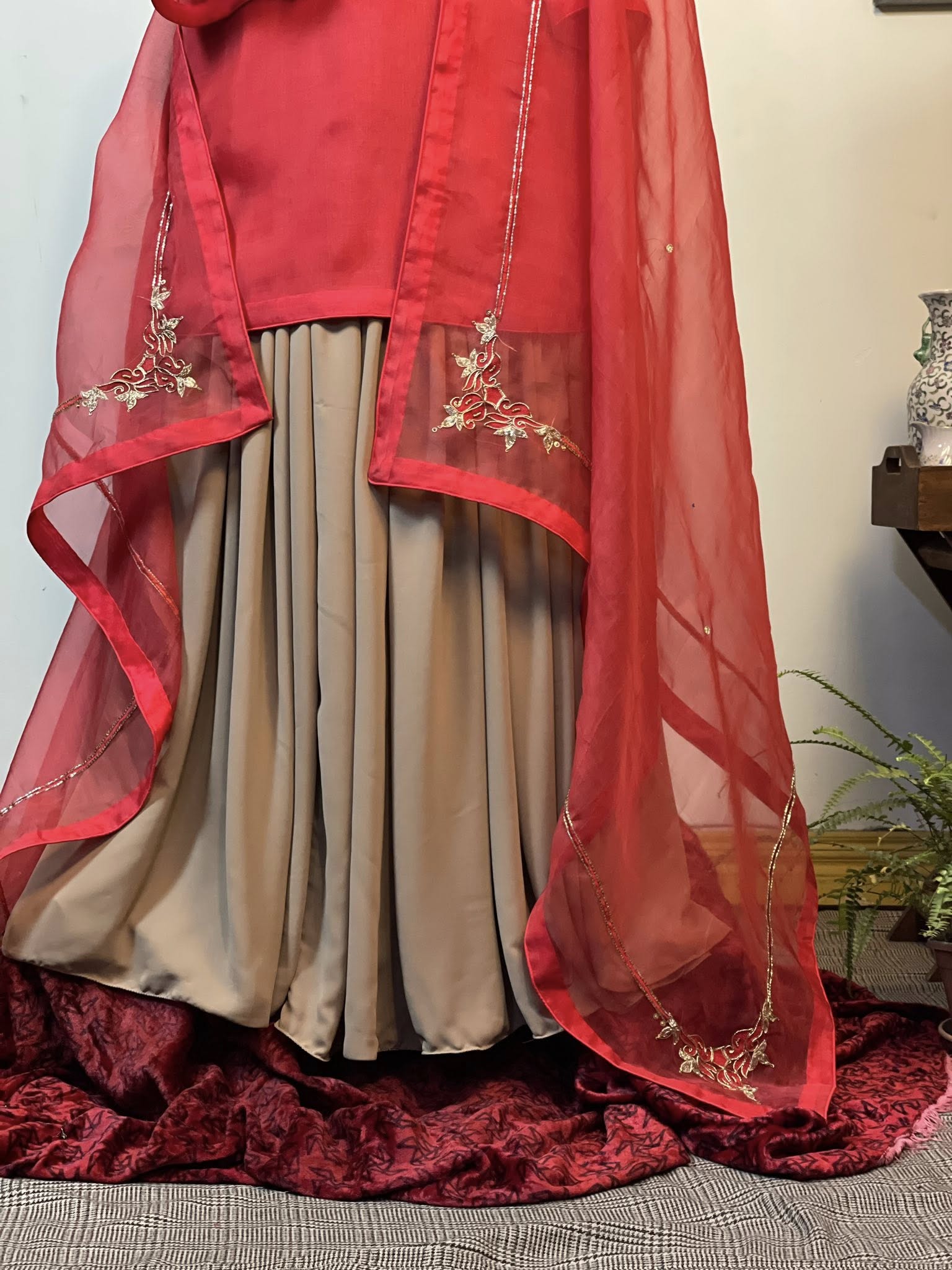 Jamdani Festive Sharara Suit - Image 3