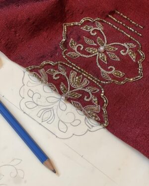 Minar Architecture Blouse & Bridal Set
