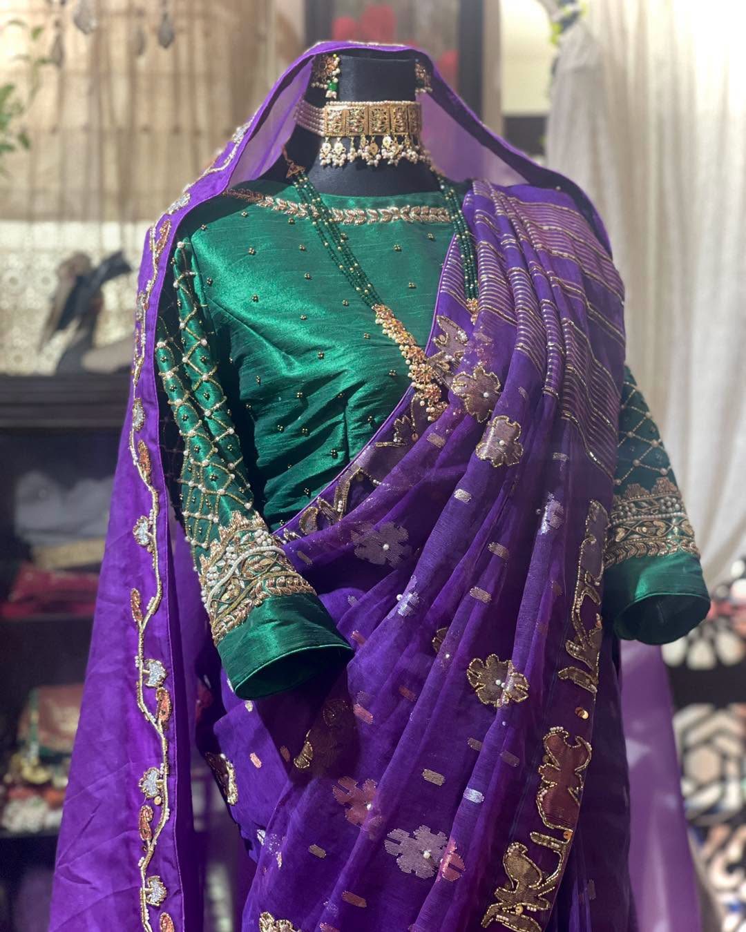 Beguni Bilash · Purple Jamdani