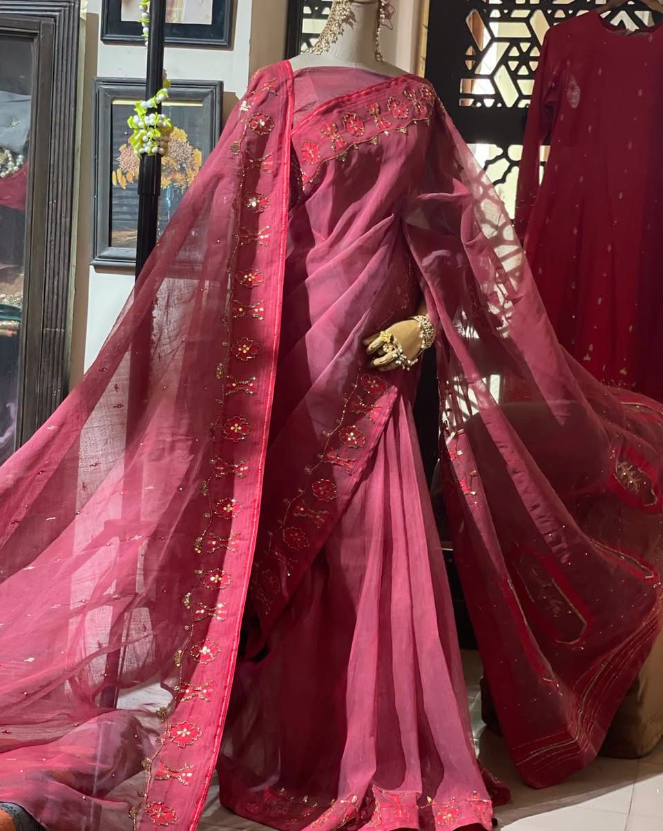 Shimana · Border Zardosi Bridal Saree