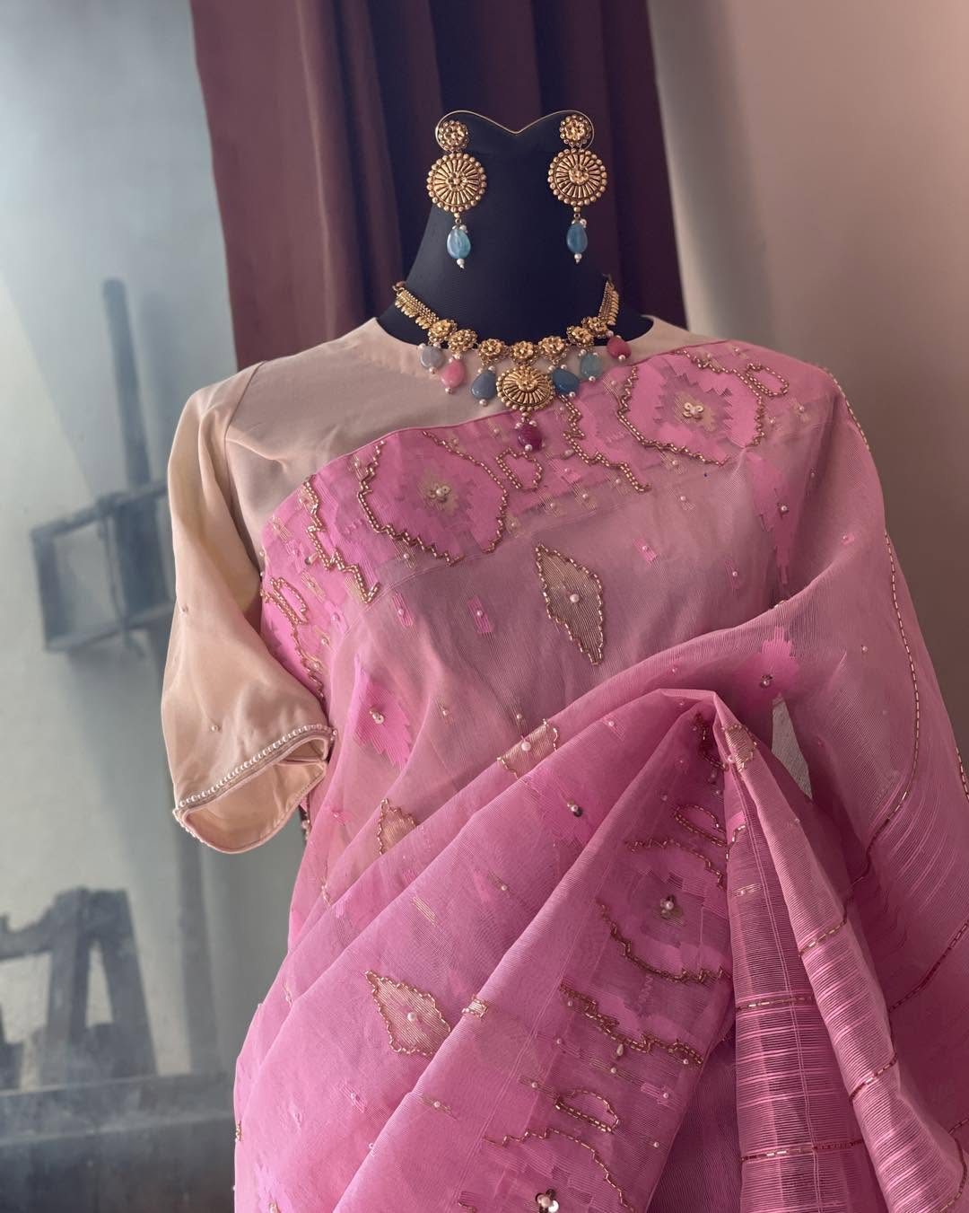 Summer Pink Jamdani Lite