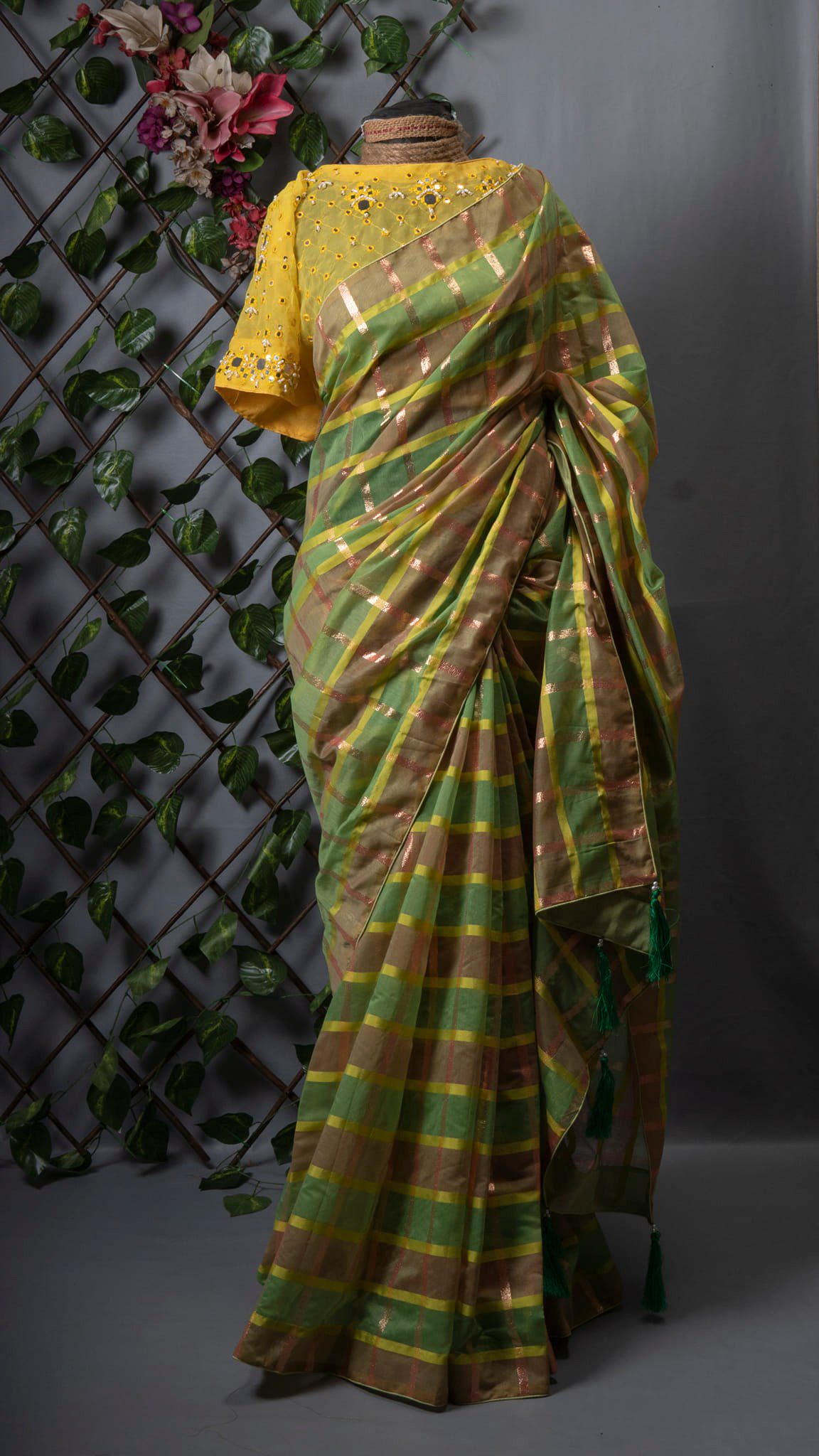 Chunri Kota Grameen Check Saree
