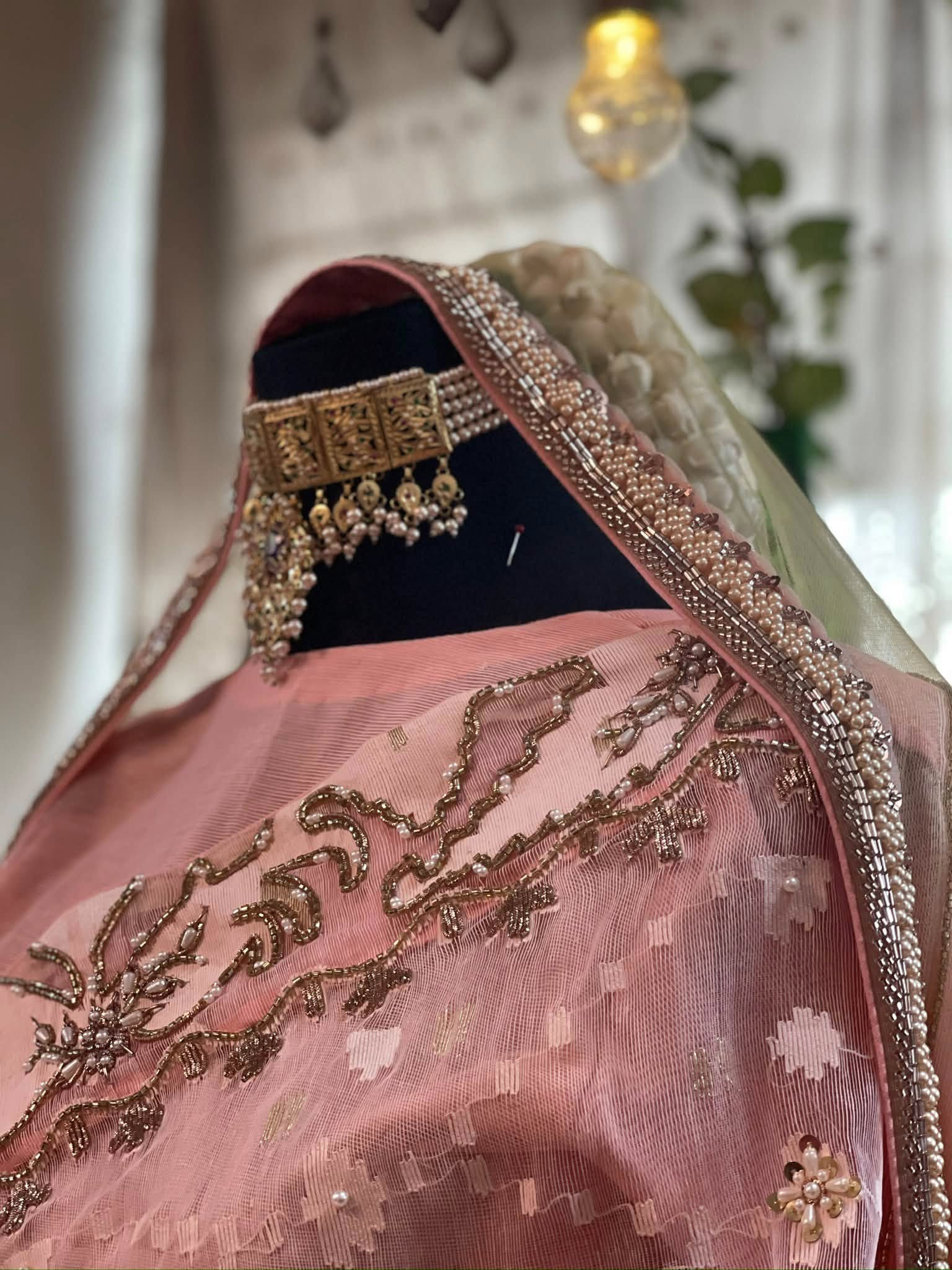Moyurkonthi x Pink 84-Count Precision Jamdani (ময়ূরকণ্ঠী x পিংক)
