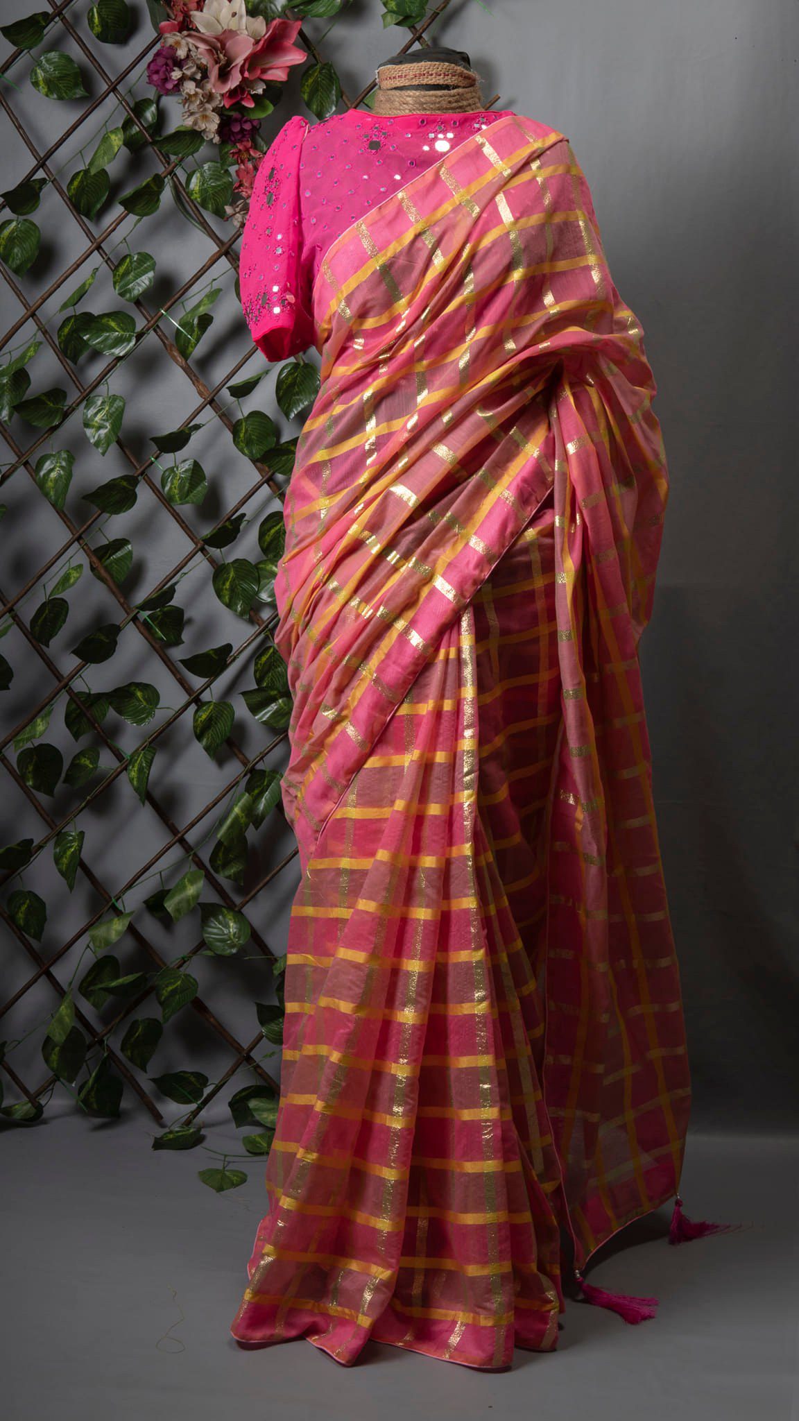 Chunri Kota Grameen Check Saree
