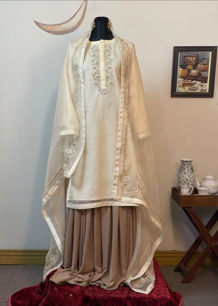 Muslin Punjabi-style kameez