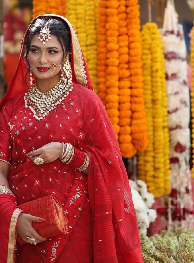 Dhakai Jamdani Embellished Saree