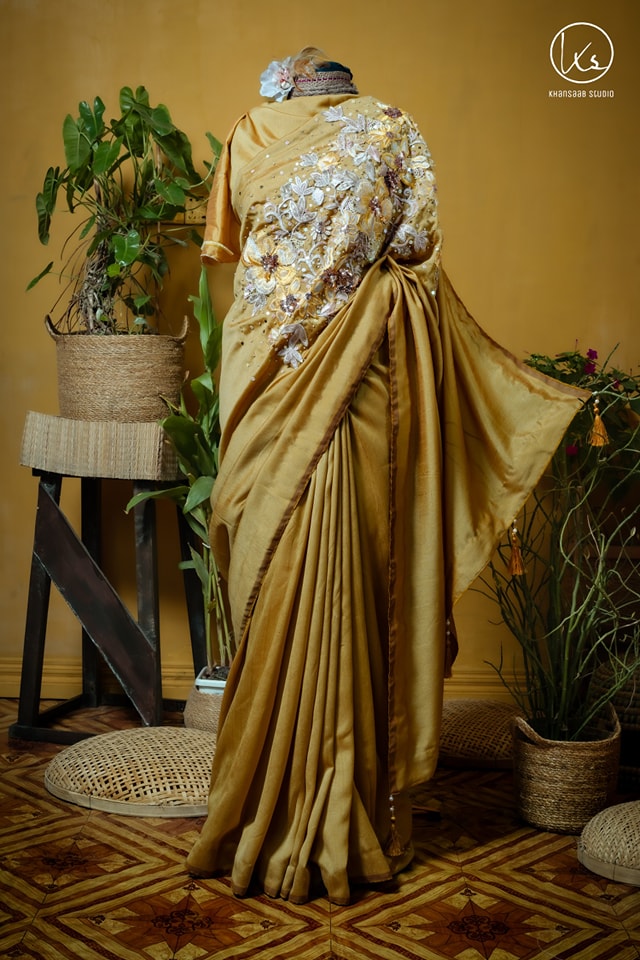 Bichitra Silk Carnation Saree