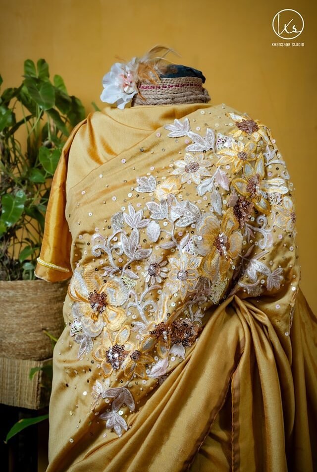 Bichitra Silk Carnation Saree