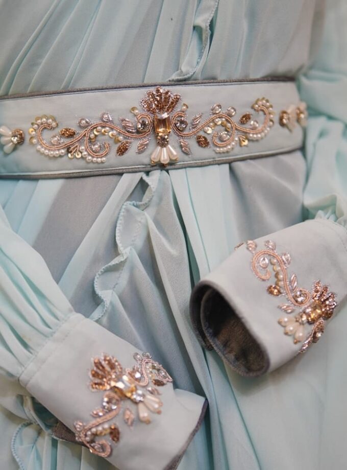 Georgette Saree with Double Ruffle Frills