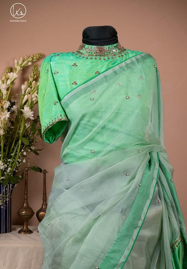 Royal Muslin Zardosi Elegance Saree