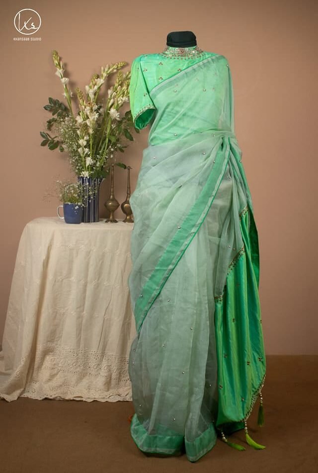 Royal Muslin Zardosi Elegance Saree