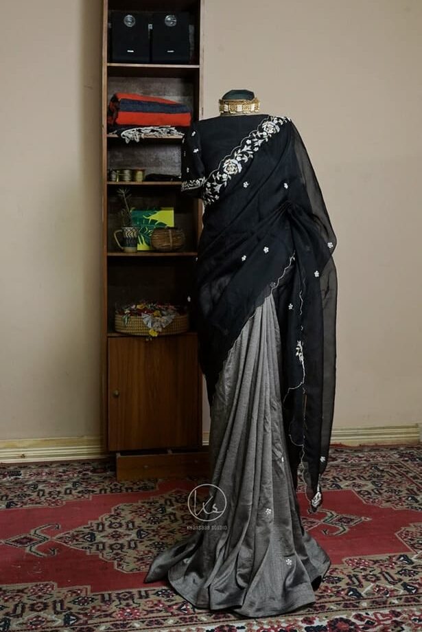 Golap Zardosi Work Muslin & Paper Silk Saree