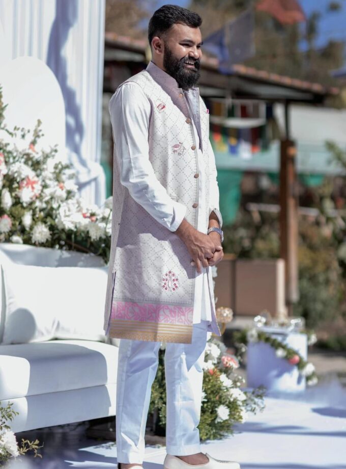 Embellished Jamdani Bridal Attire Combo