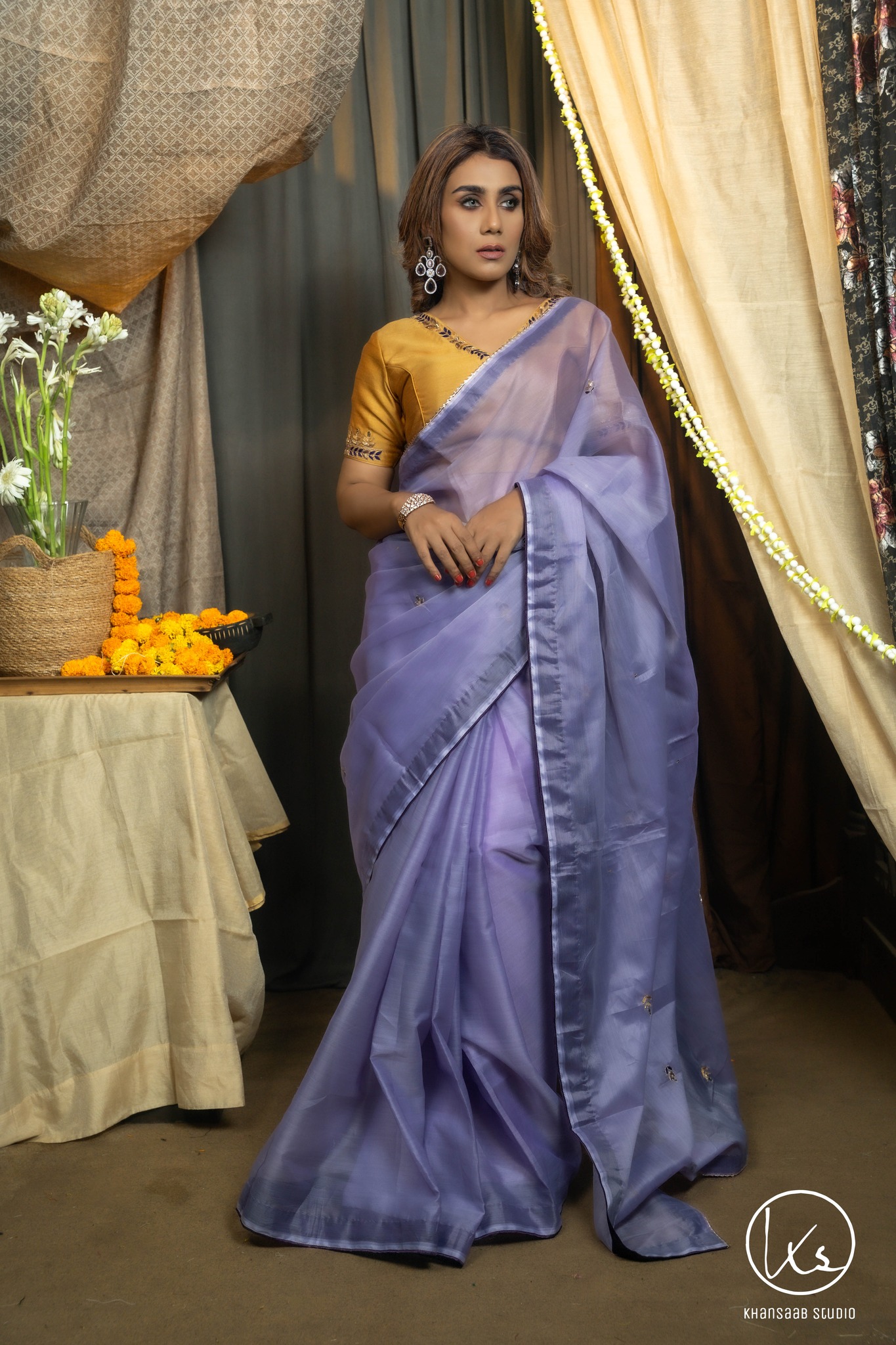 Taingail Muslin Saree