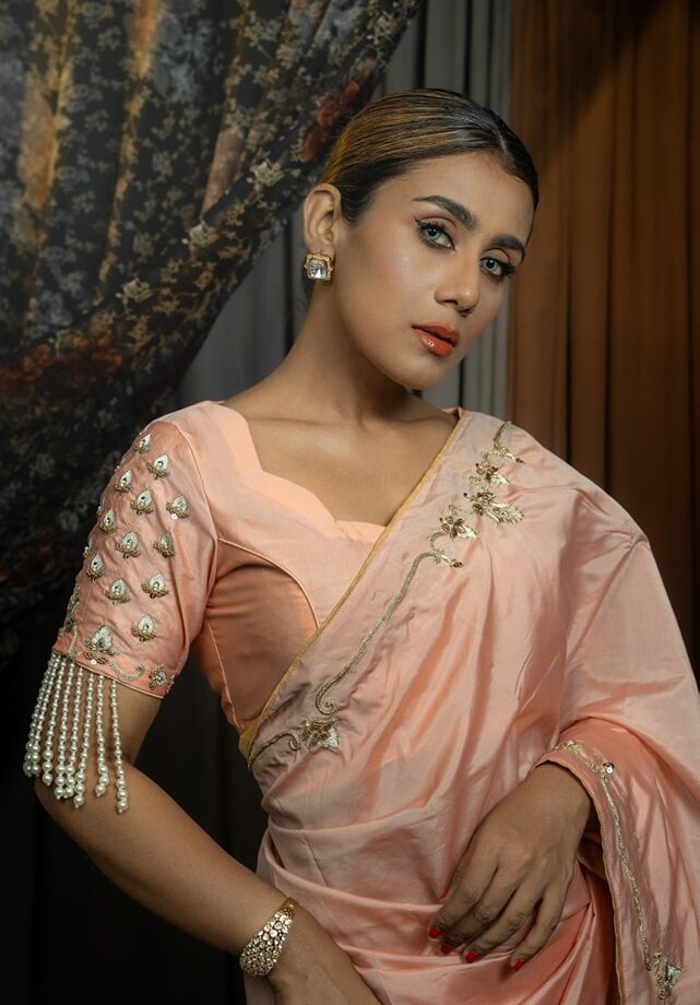 Elegant Rajshahi Silk Zardosi Work Saree