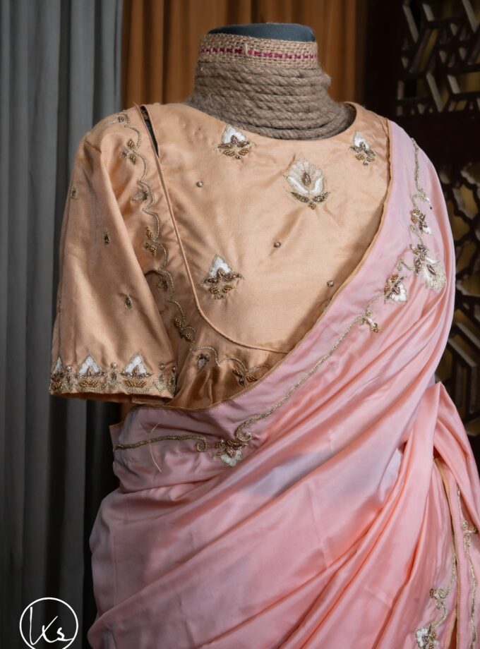Elegant Rajshahi Silk Zardosi Work Saree