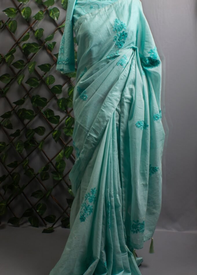Aari Embroidered Kota Saree