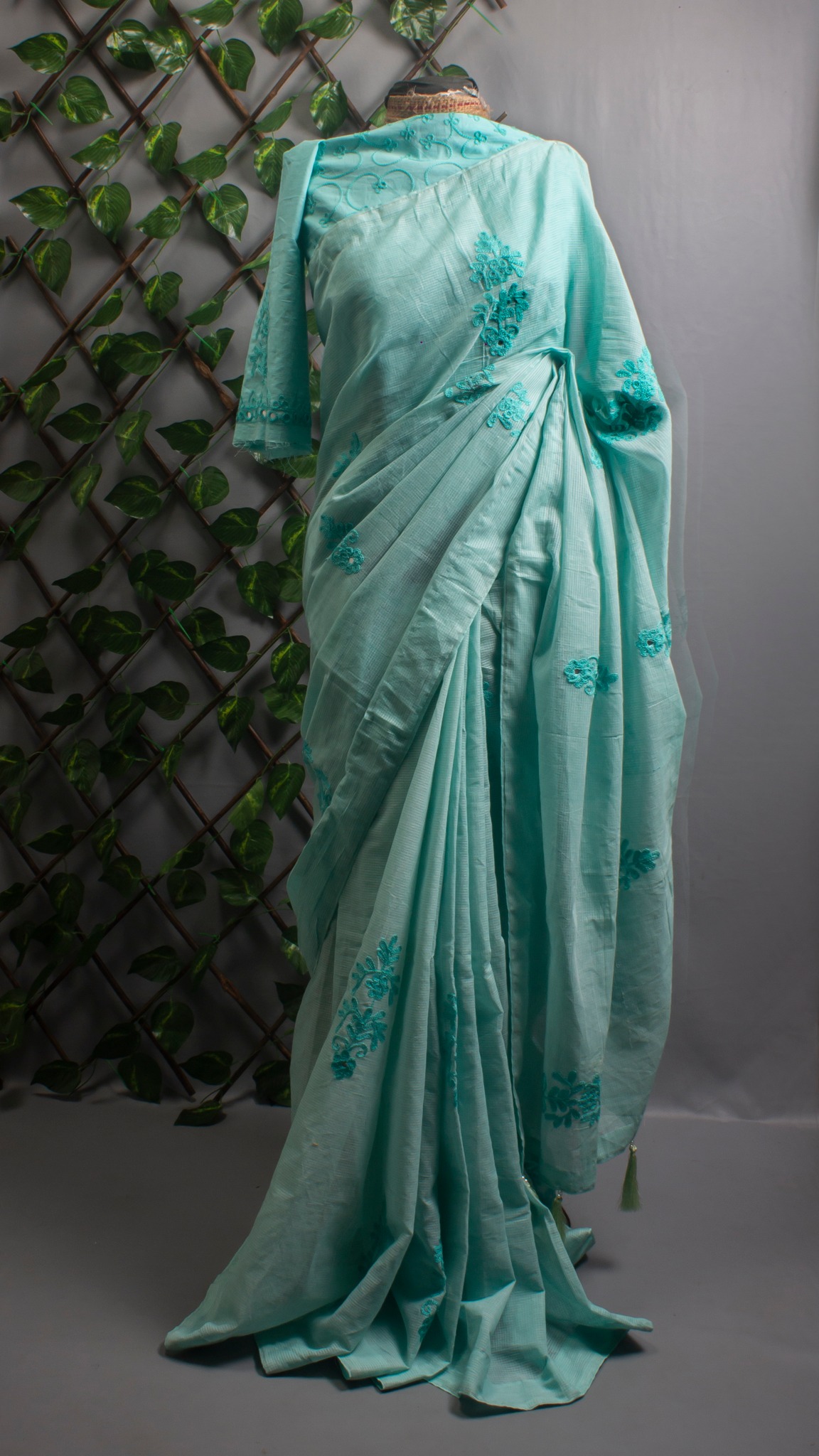 Aari Embroidered Kota Saree