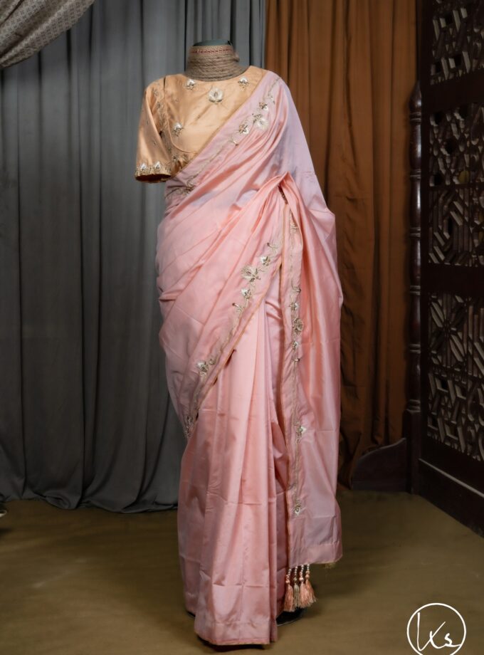 Elegant Rajshahi Silk Zardosi Work Saree