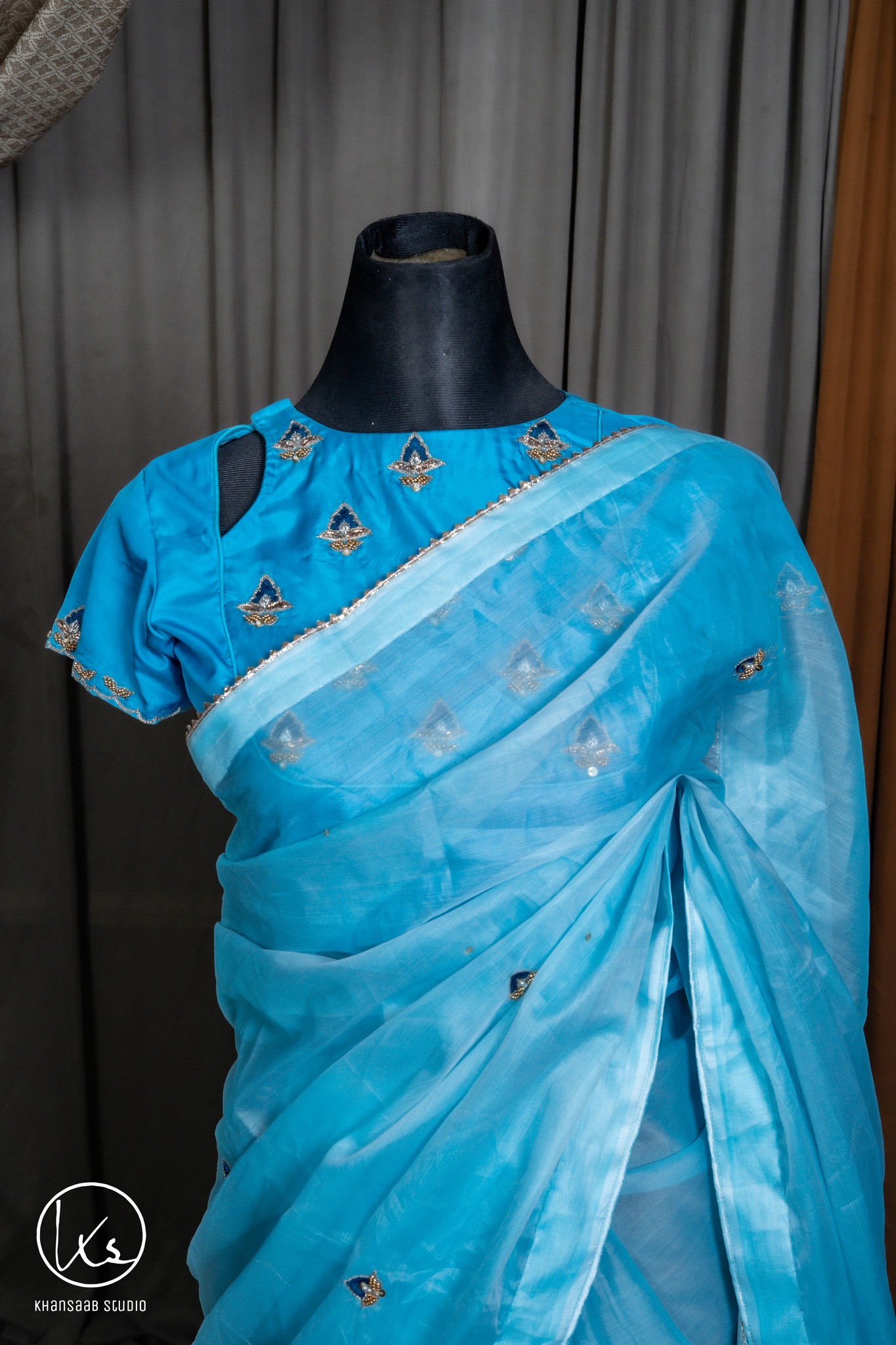 Taingail Muslin Saree - Image 2