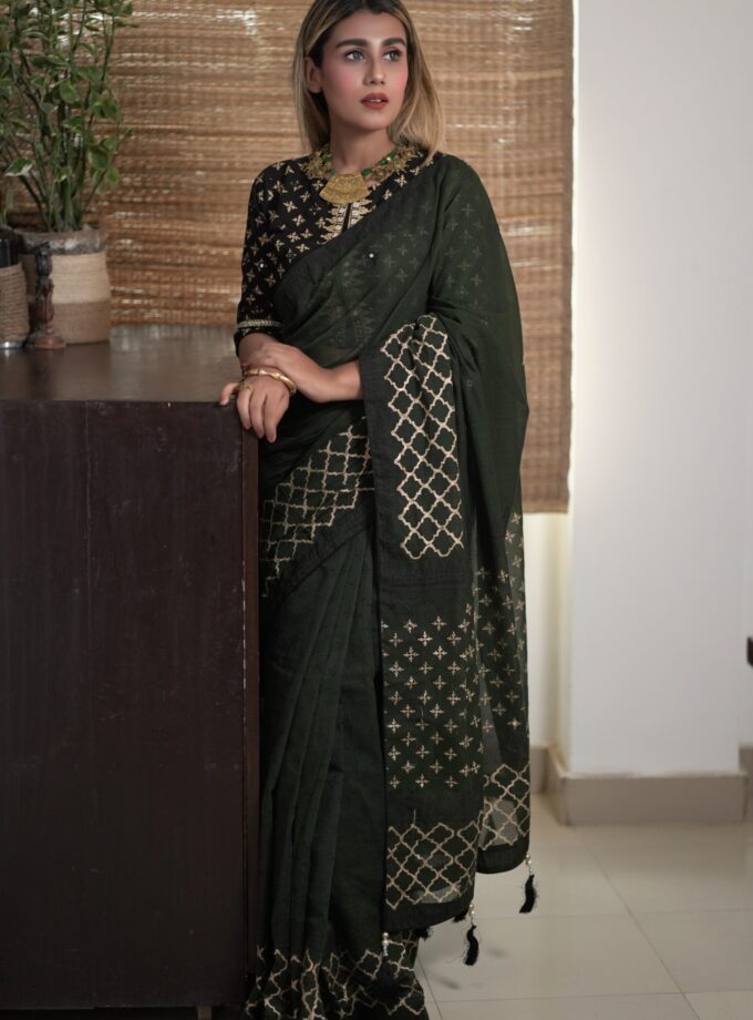 Aari Embroidered Kota Saree