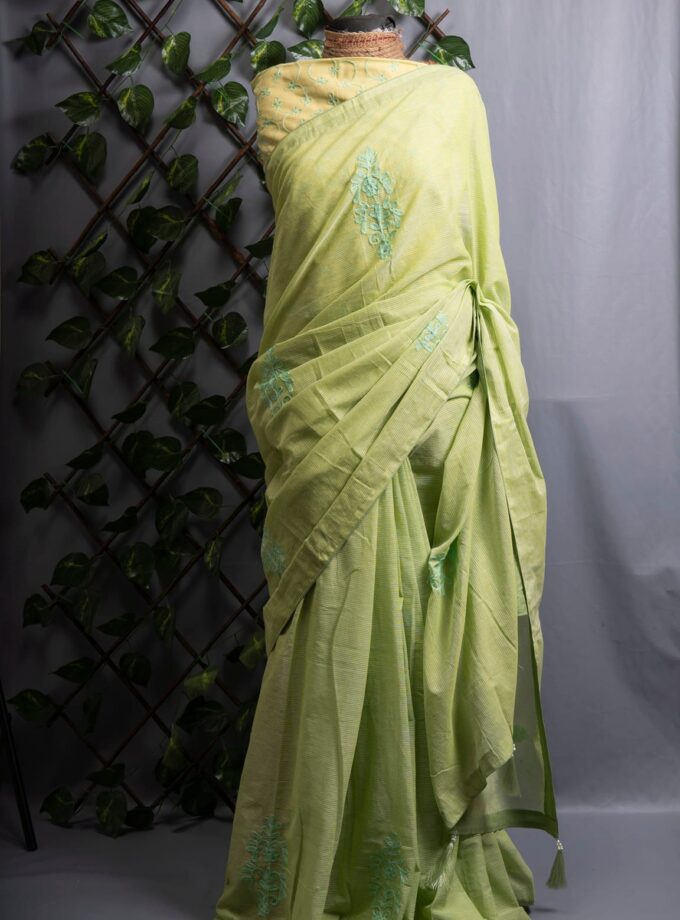 Aari Embroidered Kota Saree