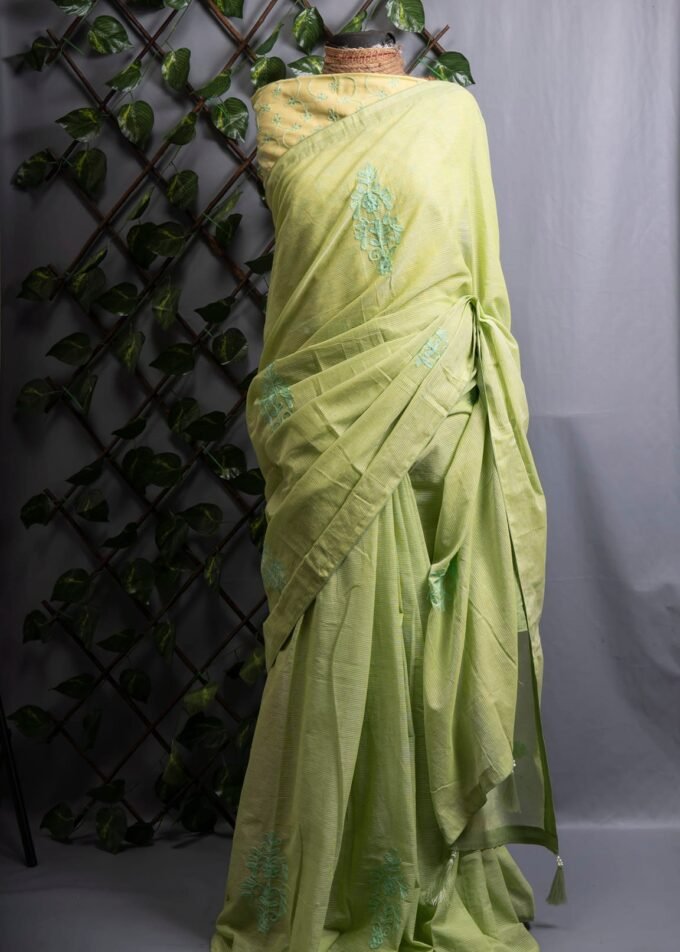 Aari Embroidered Kota Saree