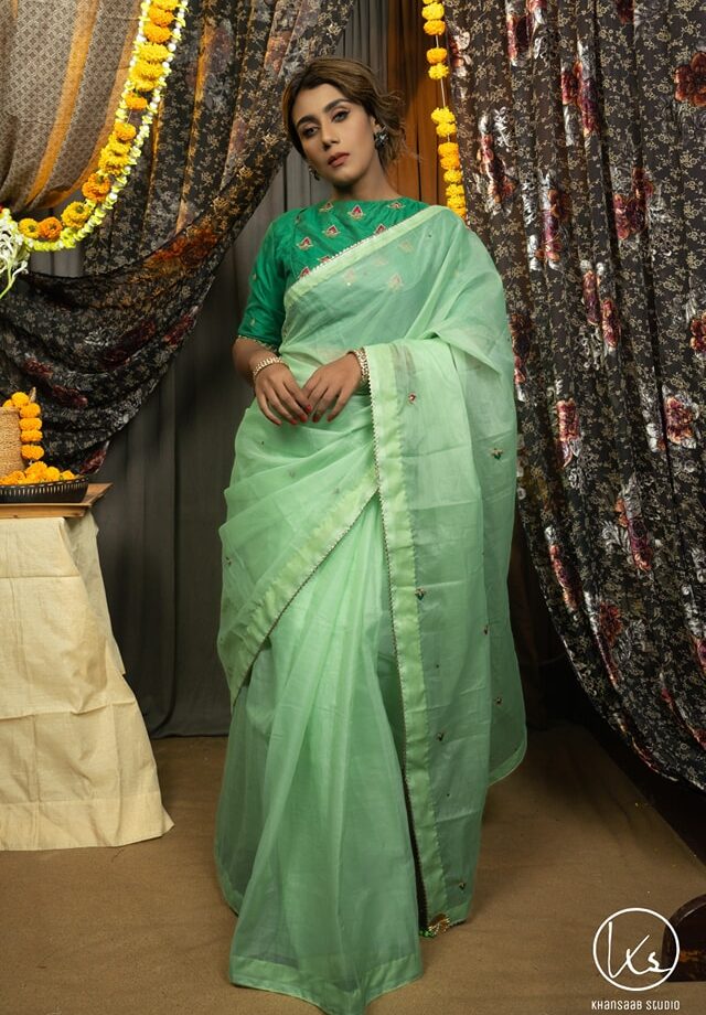 Taingail Muslin Saree