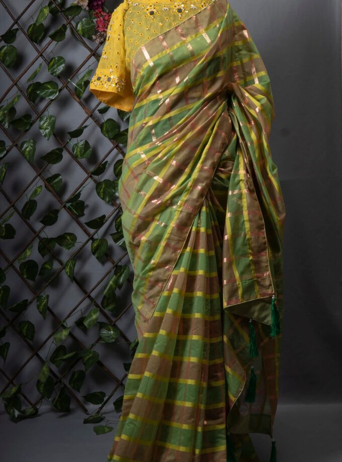 Chunri Kota Grameen Check Saree