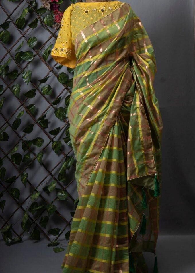 Chunri Kota Grameen Check Saree