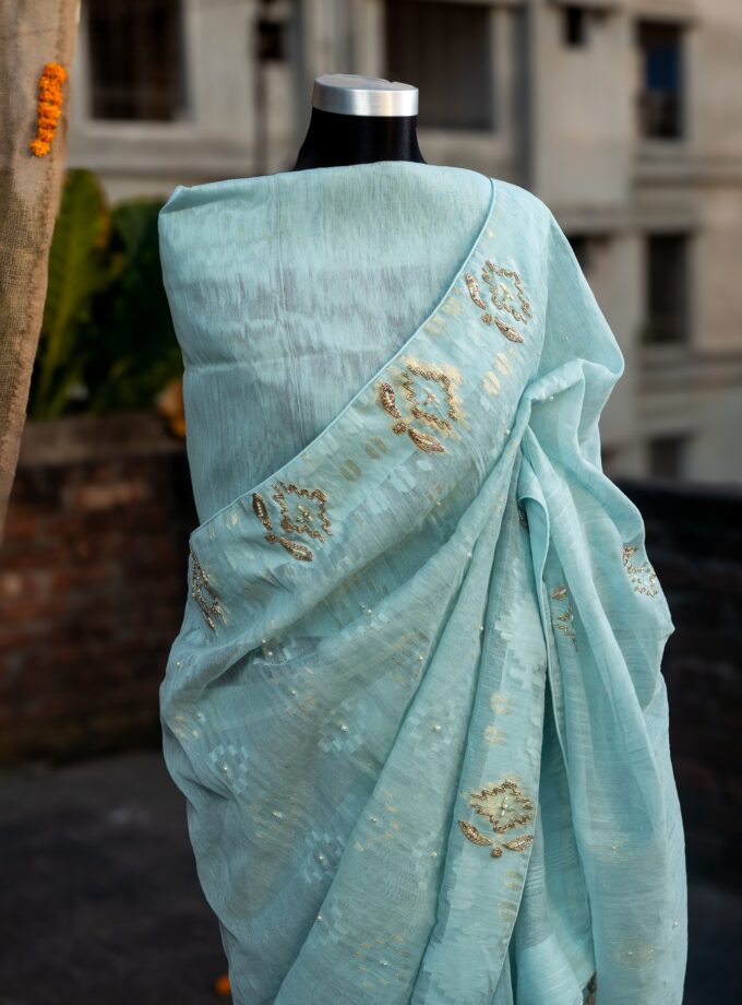 Elegant Embellished jamdani Lite