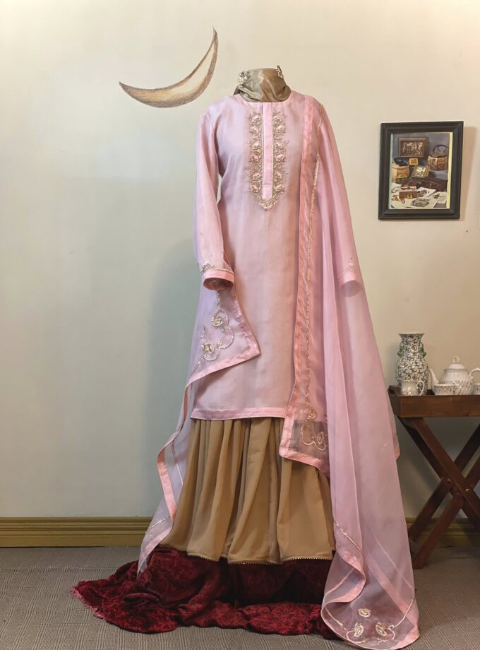 Muslin Punjabi-style kameez