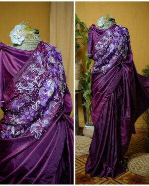 Bichitra Silk Carnation Saree