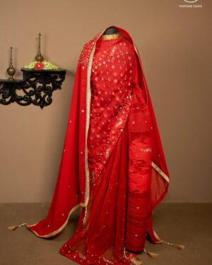 Dhakai Jamdani Embellished Saree