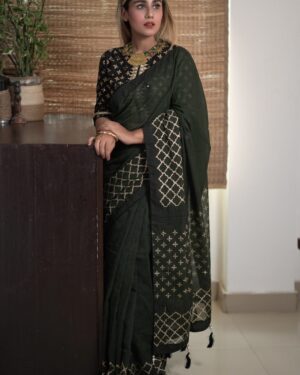 Aari Embroidered Kota Saree