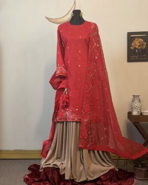 Jamdani Festive Sharara Suit